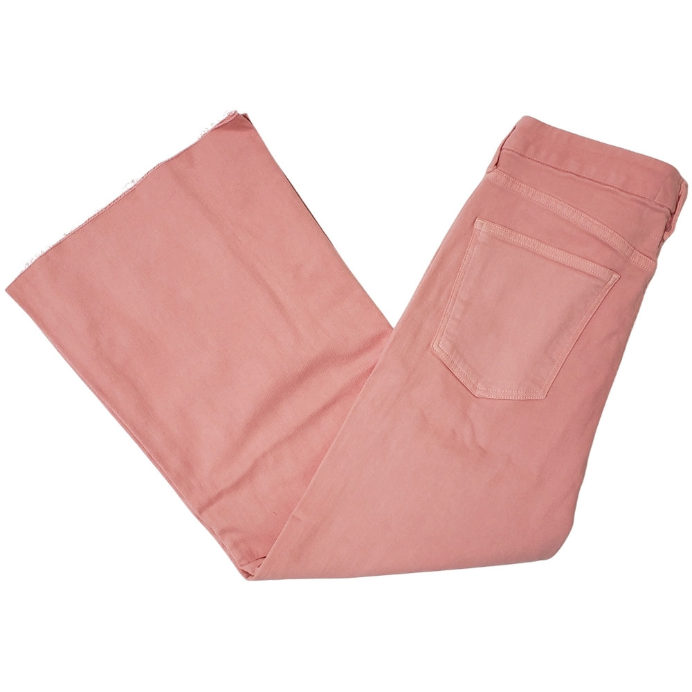 Frank & Eileen Galway Cropped Pants Taffy Frayed Hem Women Cotton Blend NWOT! - Picture 4 of 8